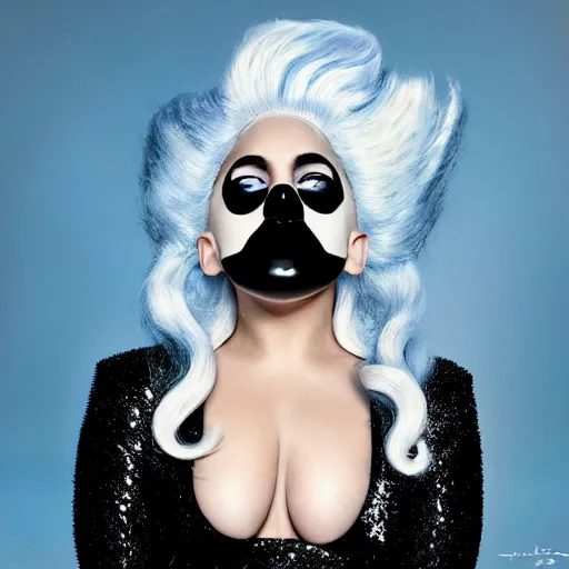 Image similar to lady gaga artpop act 2 album cover shot by nick knight, full body, artpop, jeff koons, canon, highly realistic. high resolution. highly detailed. dramatic. 8 k. 4 k.