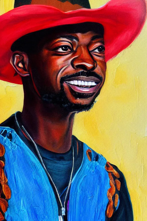 Prompt: lil nas x painting