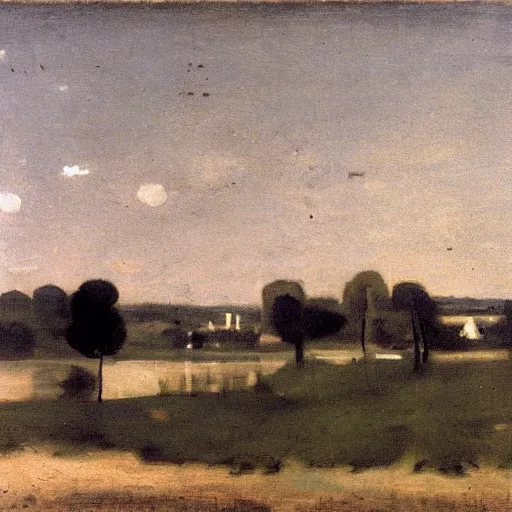 Image similar to minimalism, by camille corot