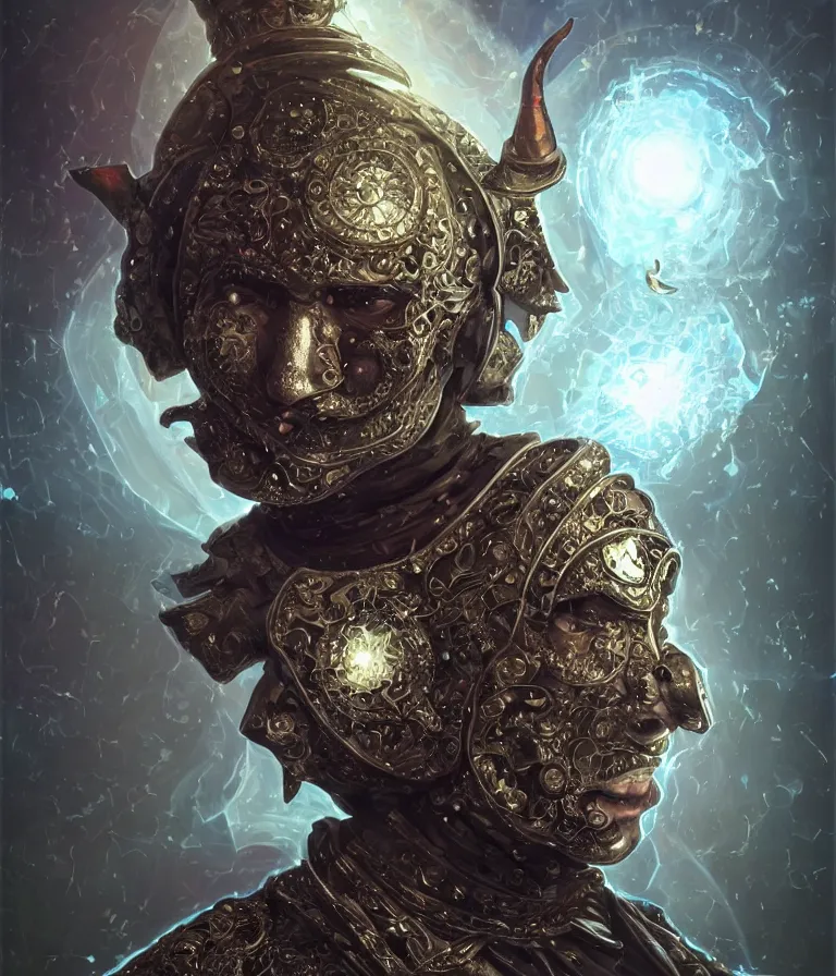 Image similar to front!!! shot of a court jester!!! character, mesmerizing fractal hypercubes, platinum cracked, dark holography!!!, future, metallic galactic, crystalline edges, polygonal, elegant, highly detailed, centered, (((artstation, concept art, jagged, sharp focus, artgerm, Tomasz Alen Kopera, Peter Mohrbacher, donato giancola, Joseph Christian Leyendecker, WLOP, Boris Vallejo))), ((raytracing)), mugshot!!!!!, ugly!!!!!!, octane render, nvidia raytracing demo, octane render, nvidia raytracing demo, octane render, nvidia raytracing demo, 8K, cinematic, masterpiece, fine portrait