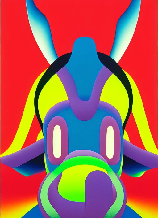 Image similar to donkey by shusei nagaoka, kaws, david rudnick, airbrush on canvas, pastell colours, cell shaded, 8 k