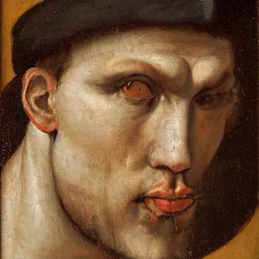 Image similar to A 16th century mannerism painting of Jerma985, portrait of Jerma985, grainy, realistic, very realistic, hyperrealistic, highly detailed, very detailed, extremely detailed, very neat, very epic, very cool, detailed, trending on artstation