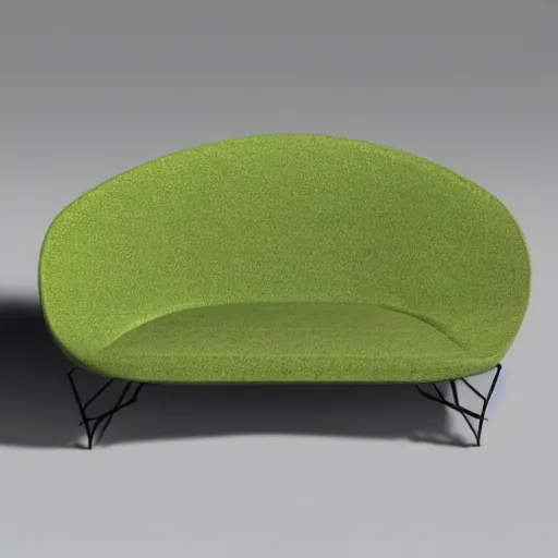 Image similar to A loveseat in the style of an avocado, an avocado loveseat, an avocado couch, trending on artstation, artstationHD, artstationHQ, 4k, 8k