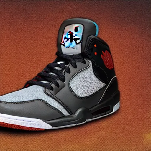Image similar to jordan sneakers based off sekiro