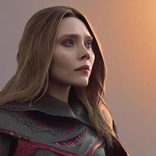 a hyperdetailed render of scarlet witch, a 3 d render, Stable Diffusion