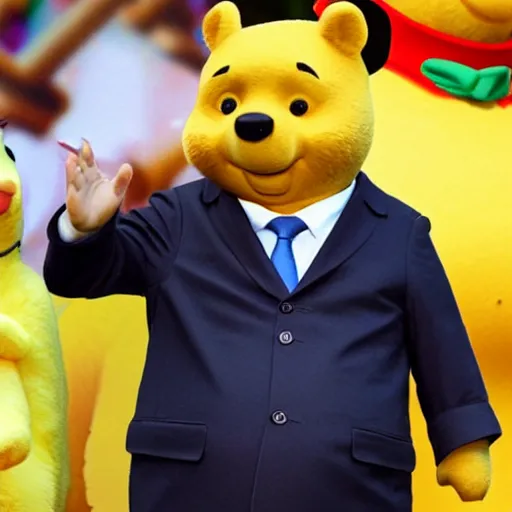 Image similar to xi jinping as winnie the pooh