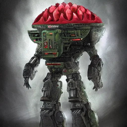 Prompt: Very very very very highly detailed sci-fi Watermelon HIMARS warmachine. Realistic Concept digital art in style of Hiromasa Ogura Gost in the shell, epic dimensional light