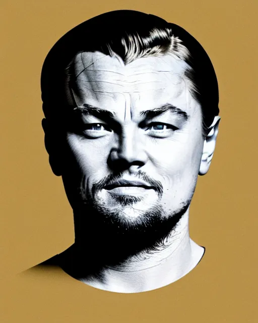 Image similar to painting portrait of leonardo dicaprio as a carp fish, cartoon, warm lighting, leonardo dicaprio has a carp fish body. leonardo dicaprio's face on a carp fish's body movie poster, illustration by bartek fedyczak, erak note, tooth wu, neil richards, kan liu, siwoo kim, jisu choe, trending on art station