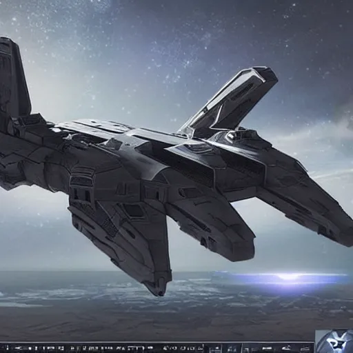 Image similar to epic photo, futuristic starship, halo, military, highly detailed