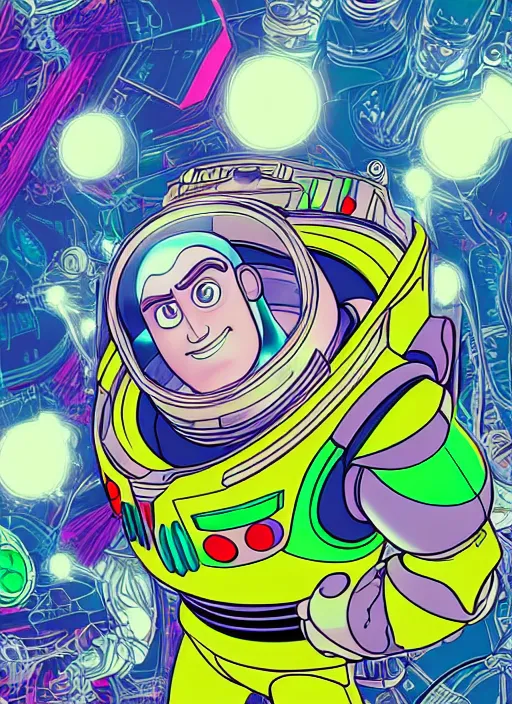 Prompt: portrait of buzz lightyear, an ultrafine detailed illustration by james jean, intricate linework, bright colors, final fantasy, behance contest winner, vanitas, angular, altermodern, unreal engine 5 highly rendered, global illumination, radiant light, detailed and intricate environment