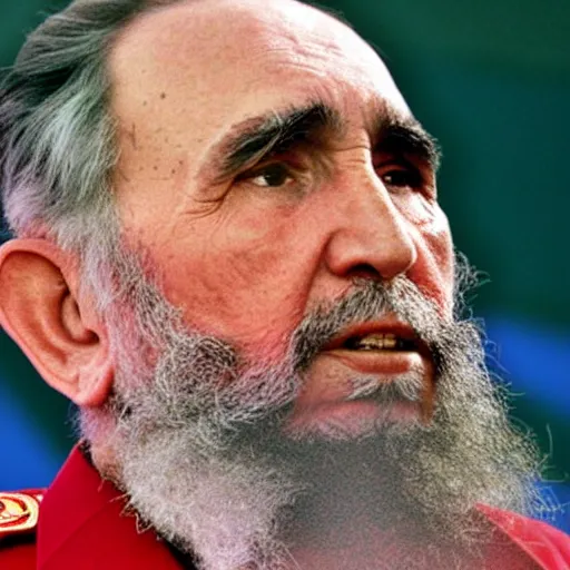 Image similar to award - winning promotional close - up photograph of fidel castro wearing a tight gymnastics uniform, olympics, 8 k, 4 k, high quality, hyperdetailed