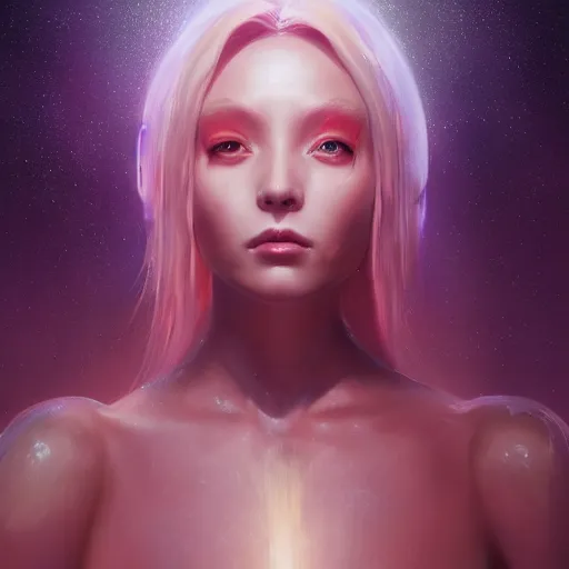 Image similar to Portrait of stunningly beautiful Arcturian Alien Queen, huggy wuggy from poppy playtime video game, fullbody, ultra high detailed, oil painting, Greg Rutkowski, Charlie Bowater, Yuumei, Yanjun Cheng, unreal 5, DAZ, hyperrealistic, octane render, RPG portrait, dynamic lighting, fantasy art, beautiful face