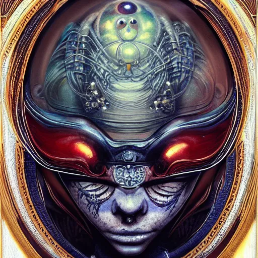 Prompt: UHD hyperrealistic Jeffrey Combs dressed as an impressive alien, correct face, accurate face, intricate makeup, ornate attire, regal room, by Ayami Kojima, Amano, Karol Bak, Greg Hildebrandt, and Mark Brooks, by Antonio Caparo and Ferdinand Knab and Greg Rutkowski UHD photorealistic trending on artstation