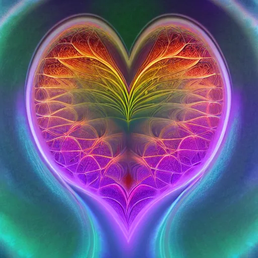 Prompt: trans pride heart realistic 4k extremely detailed fractal