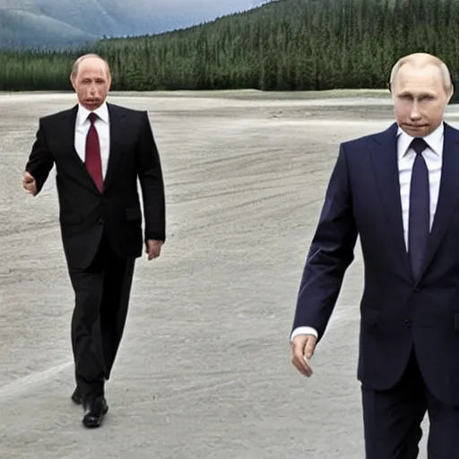 Image similar to wide putin walking