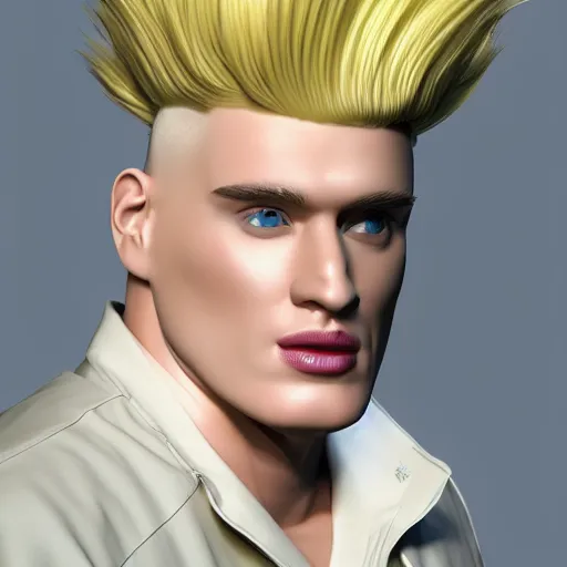 Prompt: vanilla ice but his hair is made out of swirly ice cream vanilla ice cream his hair is completely made out of vanilla swirled vanilla ice cream, ice cream hair, realistic, hyperrealistic, ultra realistic, real, real world, highly detailed, very detailed, extremely detailed, intricate details, 8 k resolution, hd quality