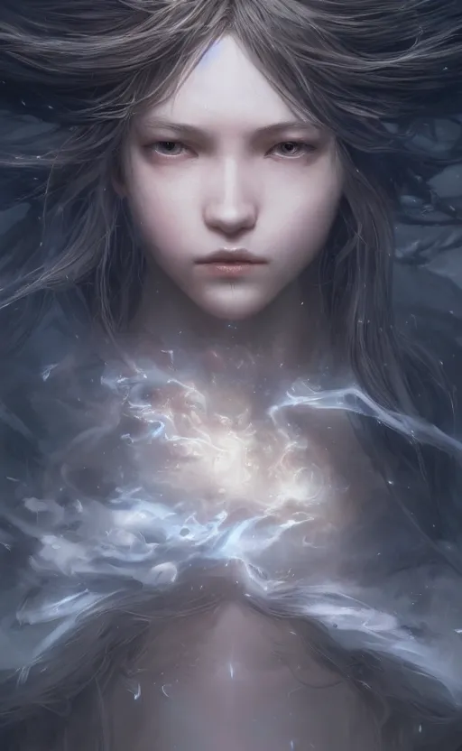 Image similar to a girl from final fantasy live action, wind spirit, evocative, mystical night, very very very very detailed, award winning, masterpiece digital painting by greg rutkowski, alex grey, artstation, 4 k wallpaper