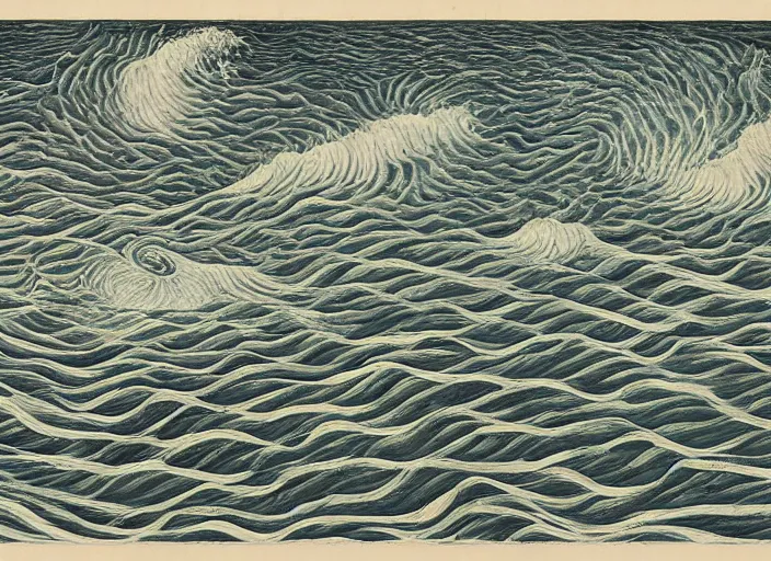 Image similar to ocean map depicting storms and whirlpools in the form of the blustering blast by charles simic