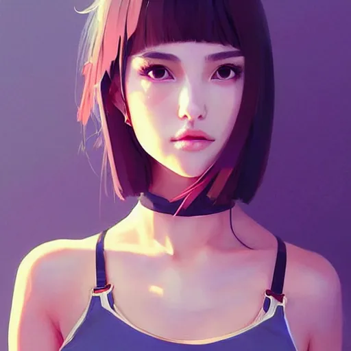 Image similar to a beautiful young japanese natalie portman alluring instagram model in crop top, by guweiz and wlop and ilya kuvshinov and artgerm and makoto shinkai and studio ghibli, symmetrical eyes, aesthetic, gorgeous, stunning, alluring, attractive, artstation, deviantart, pinterest, digital art