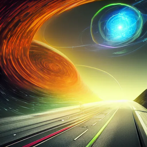 Image similar to warp speed ahead, epic digital art, concept art, 4k ultra