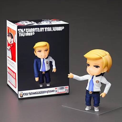 Image similar to doanld trump nendoroid in a jar photo