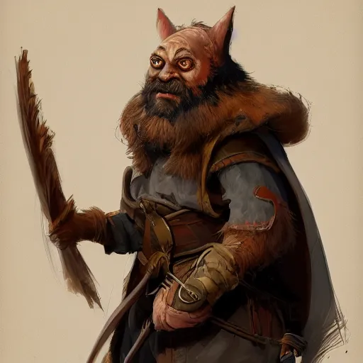 Image similar to concept of a funny character, by even amundsen, artstation