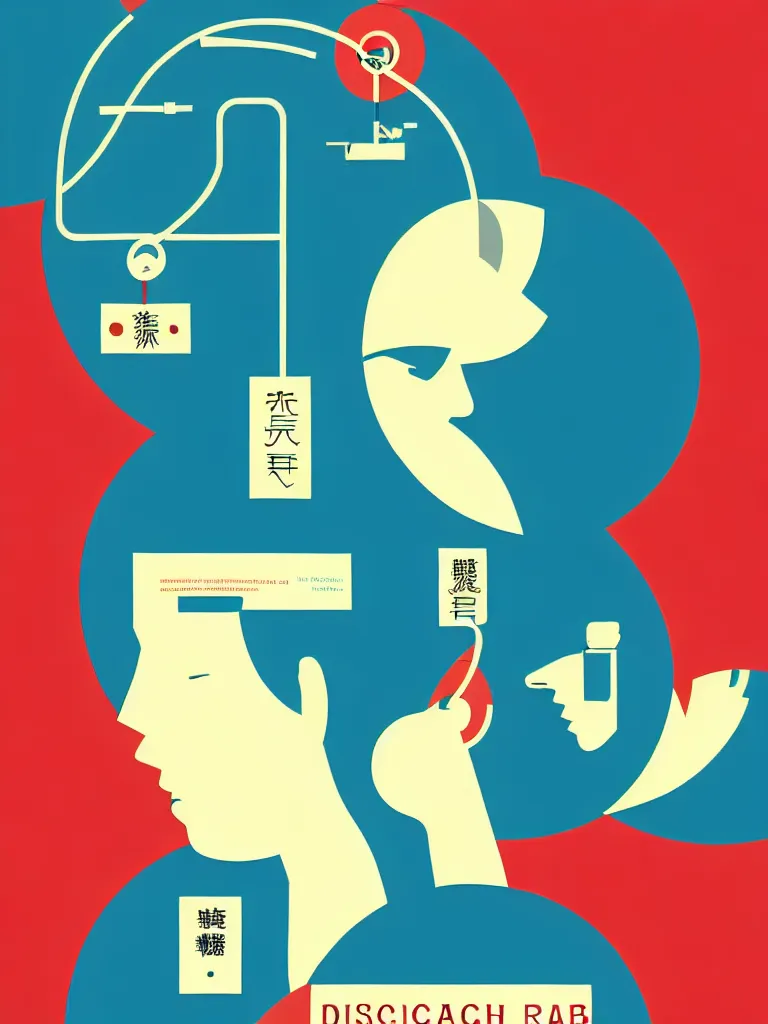 Image similar to ( ( logo for a research lab that studies distraction ) ), tatsuro kiuchi, victo ngai, kilian eng, hiroshi nagai, minimalist, vector art, popular on behance, [ [ award winning ] ]