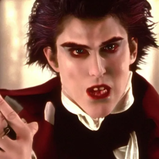 Image similar to a film still of jonathan joestar in interview with the vampire(1994)