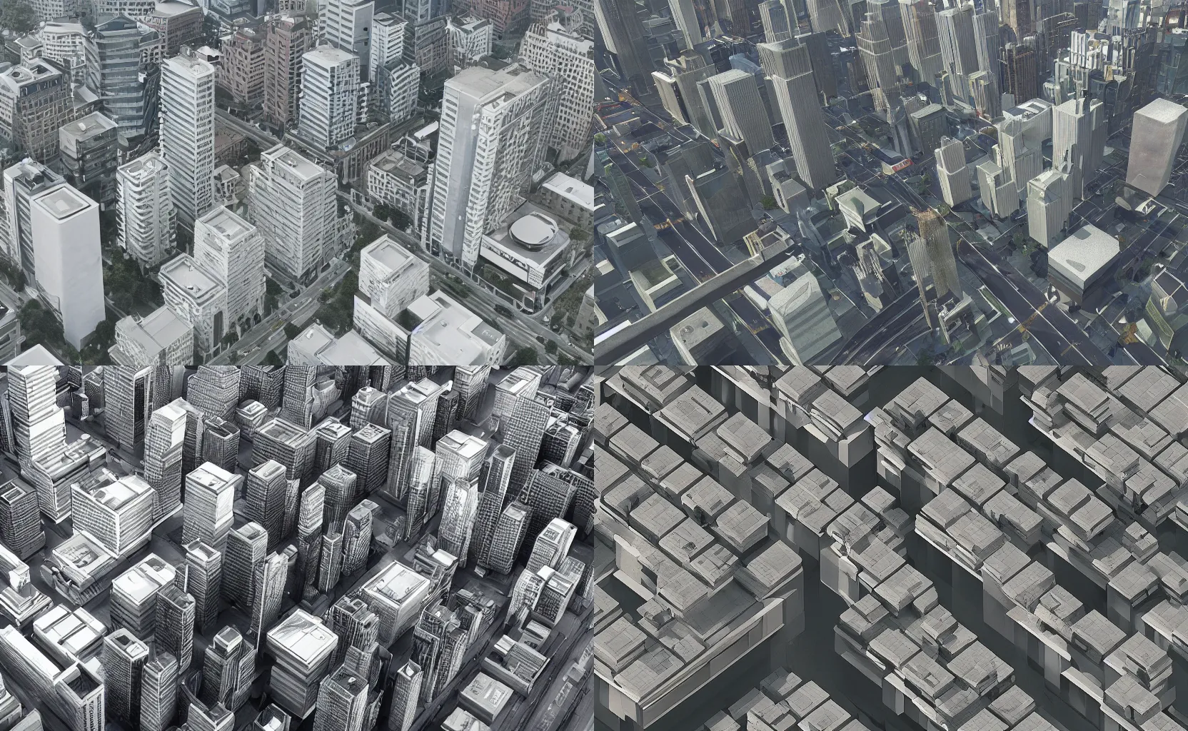 Prompt: a perfect city designed by Dieter Rams bird’s eye view, trending on Unreal 5, photorealistic stunning
