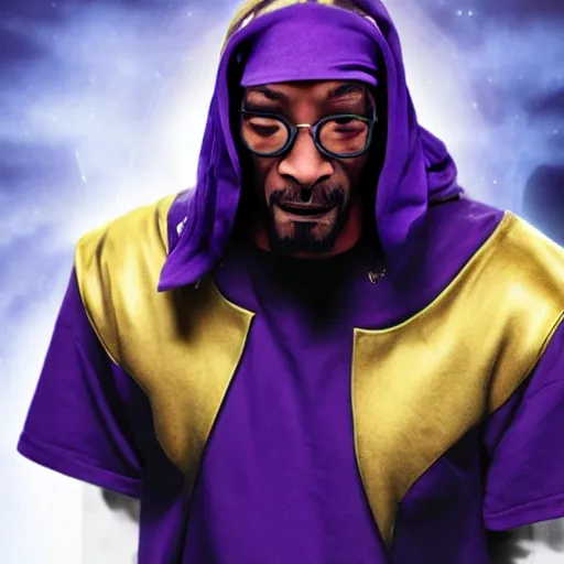 Prompt: snoop dog as thanos, realistic, 8 k,