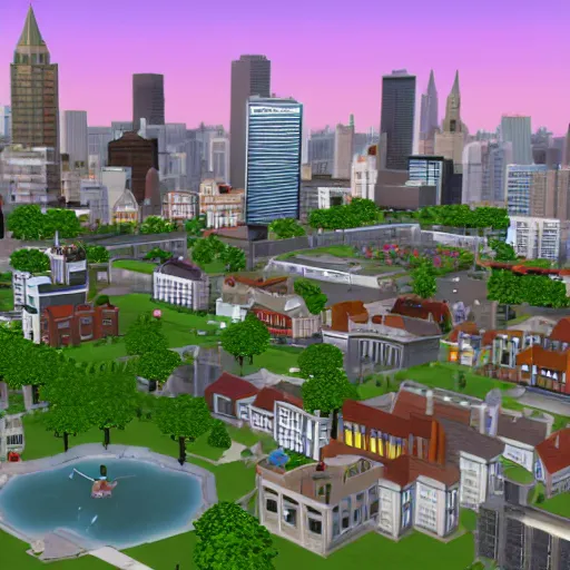 Prompt: Urbz: Sims in the city