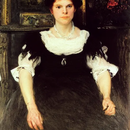 Prompt: a portrait by John Everette Millais