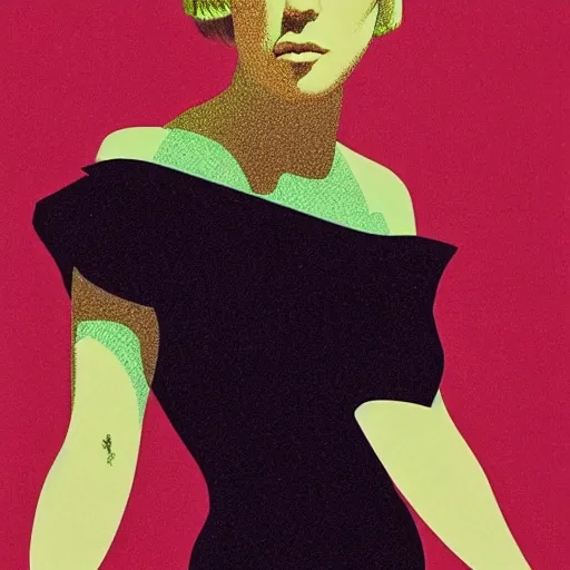 Prompt: Lea Seydoux. Portrait by Karel Thole.