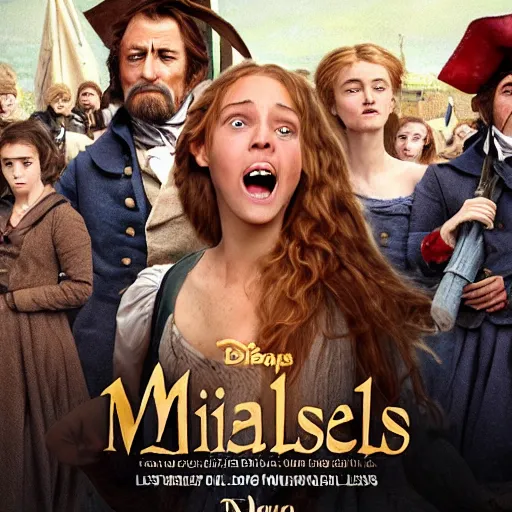 Image similar to Les Miserables in the style of Pixar