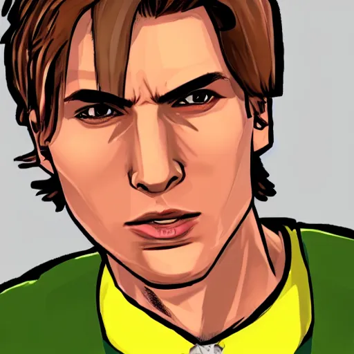 Image similar to XQC as a GTA character in a loading screen