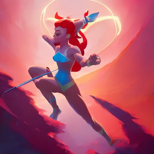 Image similar to hero world she - ra : princess of power, behance hd by jesper ejsing, by rhads, makoto shinkai and lois van baarle, ilya kuvshinov, rossdraws global illumination