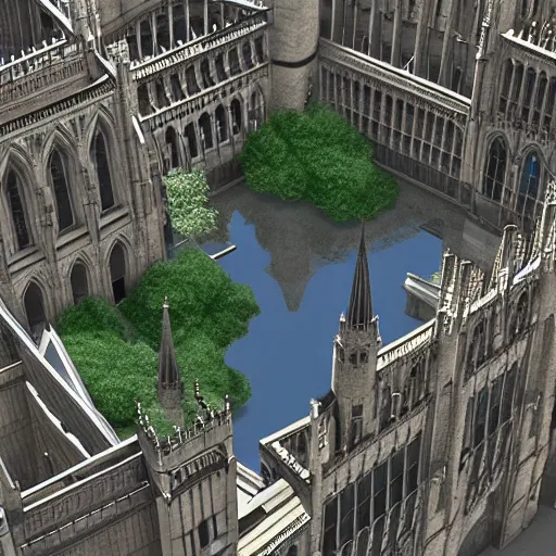 Prompt: yale university under water, realistic, high details