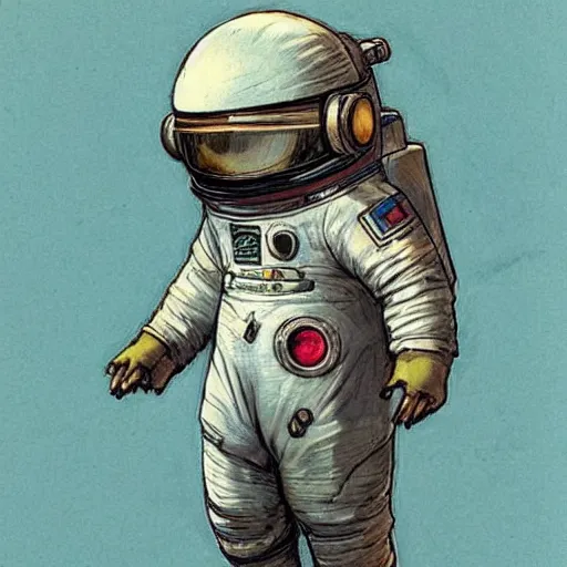 Image similar to (boy in a retro space suit) . muted colors. by Jean-Baptiste Monge !!!!!!!!!!!!!!!!!!!!!!!!!!!!!!!!!!!!!!!!