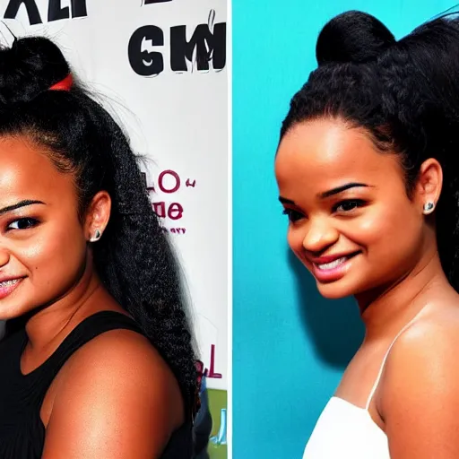 Image similar to kyla pratt with wavy ponytail