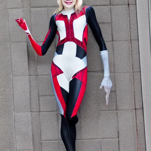 Prompt: Emma Stone as Spider-Gwen