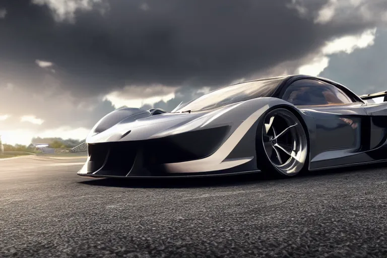 Image similar to photo wallpaper sport car gran turismo 7 forza horizon need for speed fast and furious 5 unreal engine supercar hypercar game concept car octane render, 4 khd 2 0 2 2 3 d cgi rtx style chrome reflexion global illumination ray tracing hdr arstation pixar and disney unreal