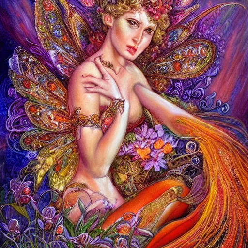 Prompt: portrait of a crab fairy, art by josephine wall, intricately detailed, highly detailed, fantasy, whimsical, trending on artstation