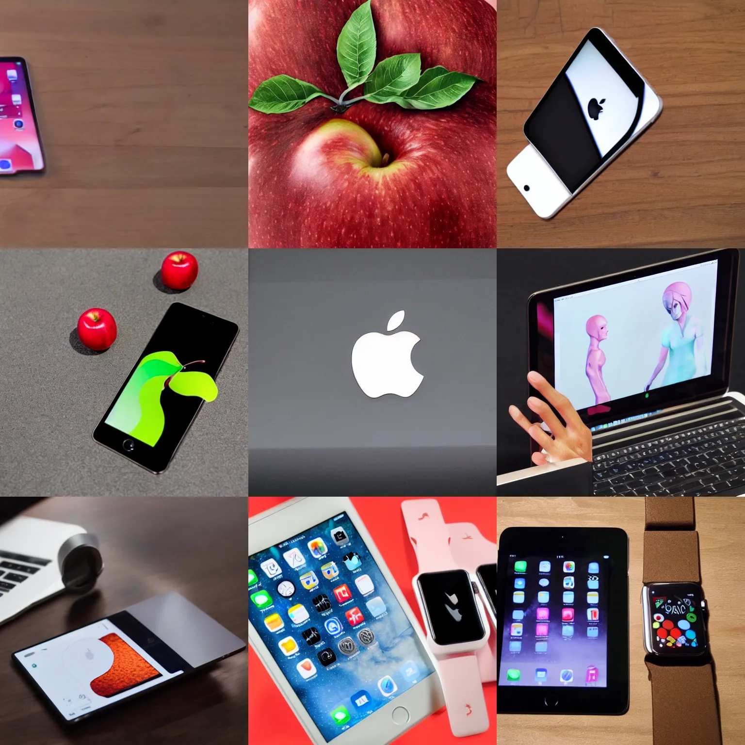 Prompt: new apple concept product, the izombie