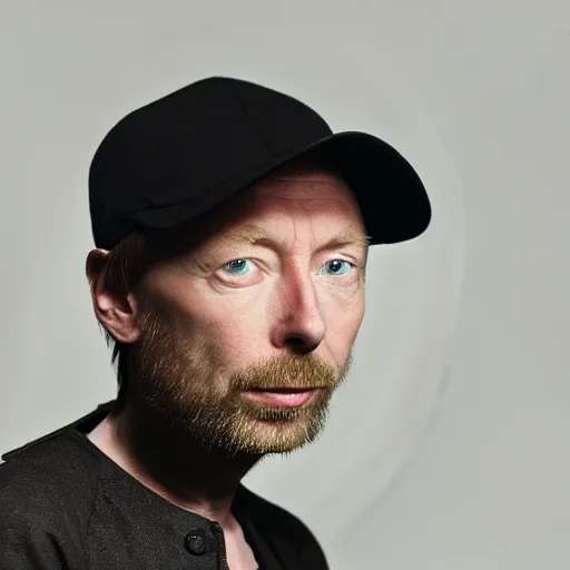 Image similar to Thom Yorke the Tank Engine