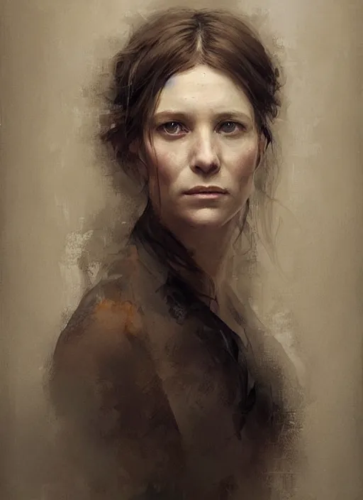 Image similar to a portrait of tiffany aching, beautiful painting with highly detailed face by greg rutkowski and magali villanueve