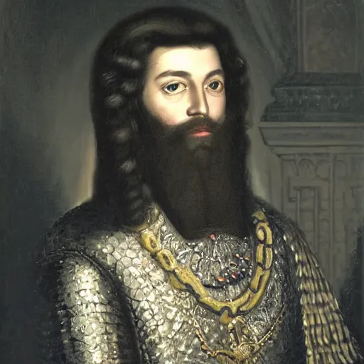 Image similar to royal portrait of King Alaric Vanvelsor