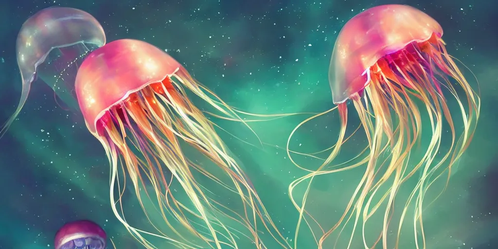 colorful jellyfish wallpaper hd