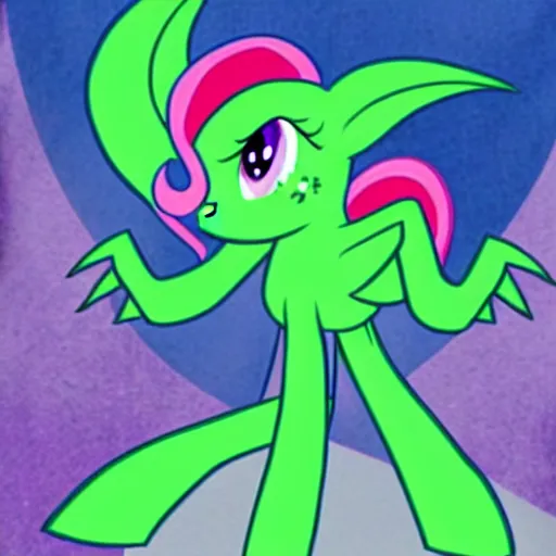 Image similar to cthulhu meets my little pony