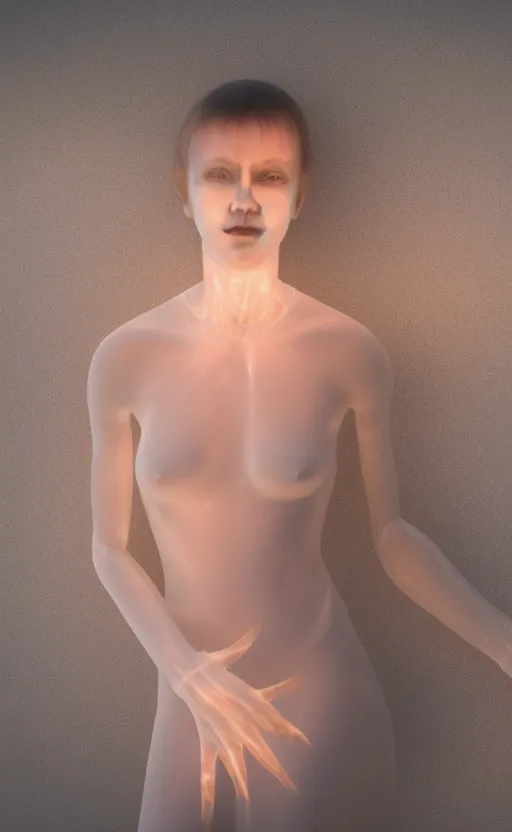 Prompt: a full shot photo of a translucent woman, invisible, streets, ghost, creepy, caucasian, feminine, nighttime, daytime, glow up, realistic, 8 k, hdr, extremely detailed