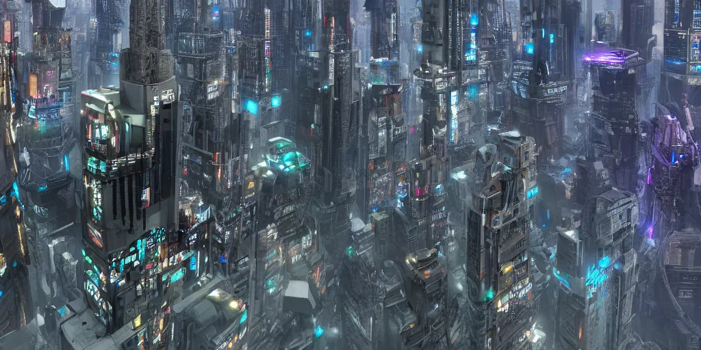Prompt: a 4K 3D render of a futuristic cyberpunk megacity with advanced sci-fi technology built by the ancient romans with white marble